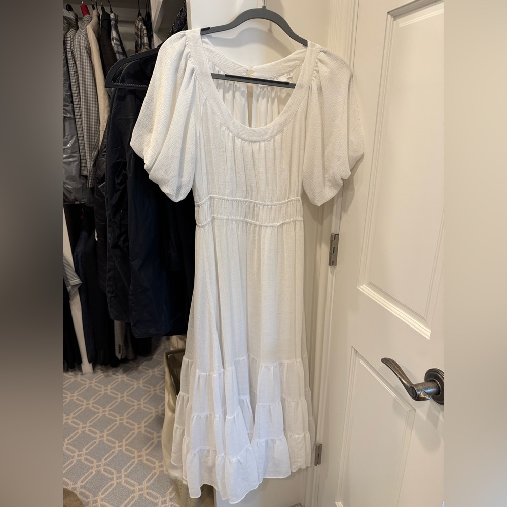 Astr White Maxi Dress